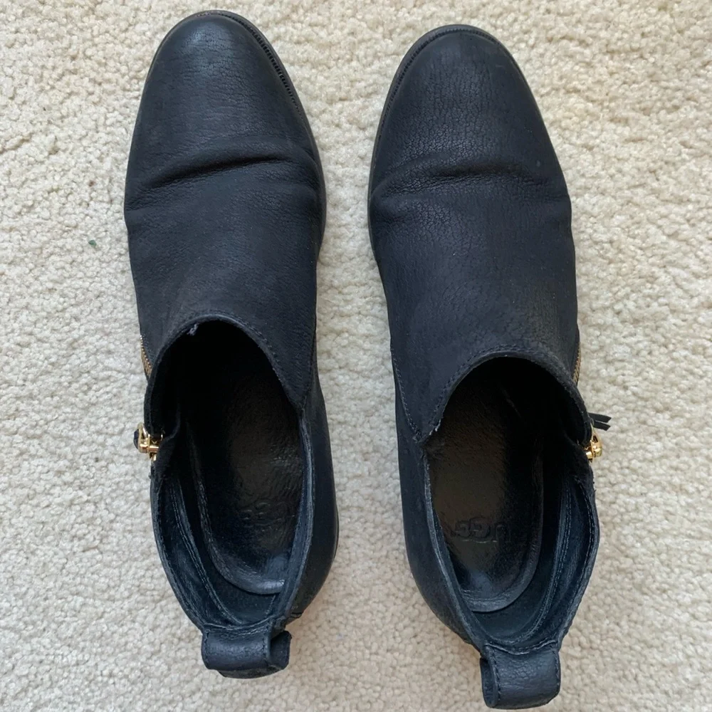 UGG Glee Leather Ankle Boots 7 - Picture 5 of 10